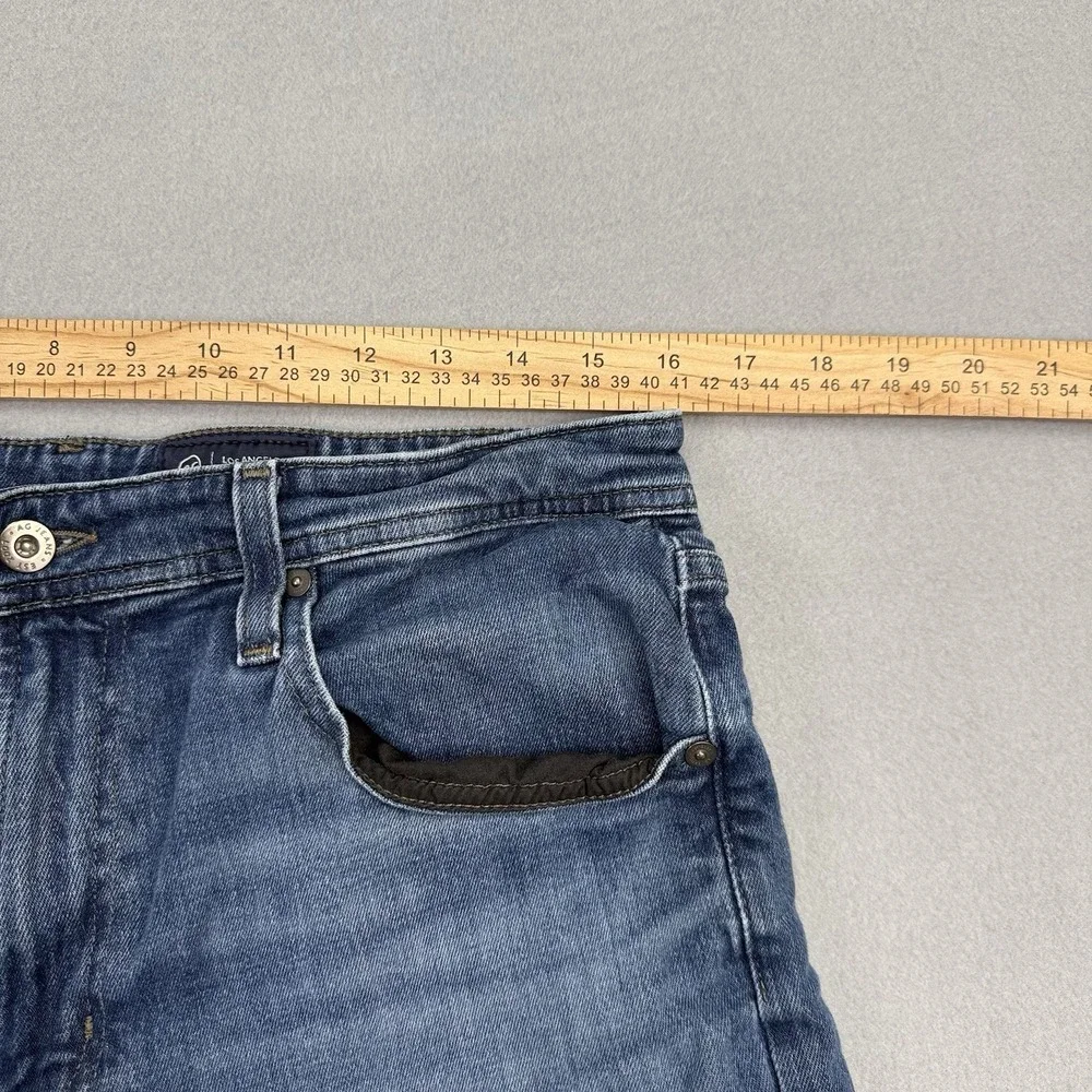 AG Adriano Goldschmied Everett Jeans Mens 34x34 (32x29 Fit) Slim Straight Hemmed